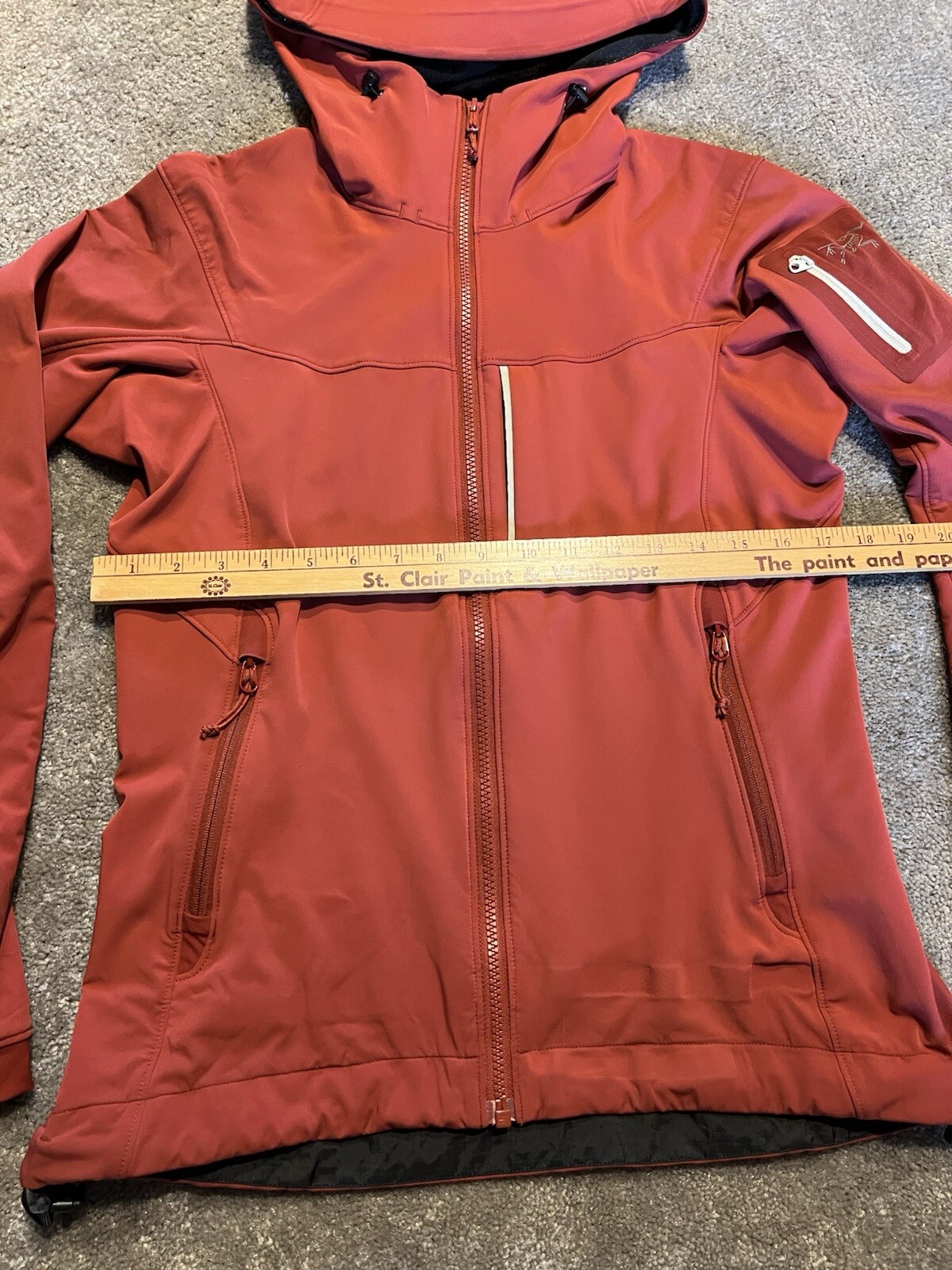 Vintage Arc'teryx Jacket Womens Medium Orange Full Zip Hooded Softshell Ski image 6