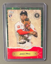 2022 Topps MLB Holiday Collection Card 3 Jeremy Pena RC Green Parallel 19/25