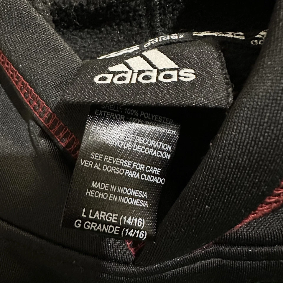 Miami Heat Official NBA Adidas Apparel Youth Kids Size Hooded Sweatshirt 14/16 - Image 3 of 4