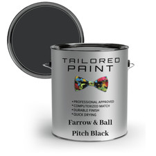 Pitch Black Interior 1K SATIN Kitchen Wood MDF Paint