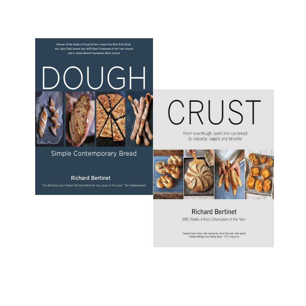 Richard Bertinet 2 Books Collection Set Dough, Crust From Sourdough, Spelt NEW