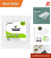 Clear Mini Glue Sticks - 5/16"D, 4"L for Crafts, Art  Repairs - 100 Count