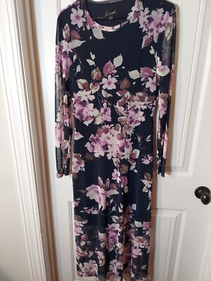 chinese dress ladies Connected Apparel Navy Cowl Neck Sheath Dress main image 0
