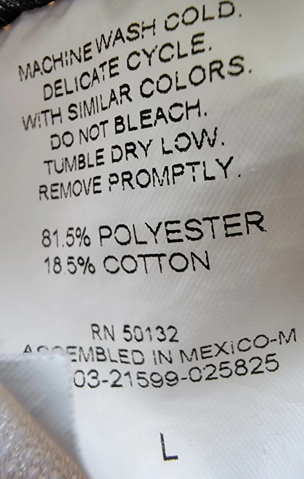 Camisa Top Blusa BonWorth Mujer Talla L Grande Multicolor Mariposa Floral Foto 3 de 4