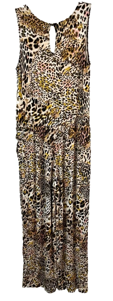 Mono mameluco sin mangas Lisa Rinna estampado de leopardo talla M Maxi A375489 para mujer F363 Foto 2 de 4