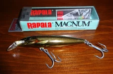 Rapala Magnum SS INOX, 11SDG SS MAG, 4-3/8", 9/16 Oz., Dives 9-11 Ft., Gold Shad