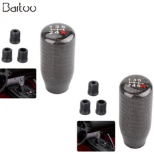 JDM Aluminum Manual Transmision Stick Shifter Carbon Fiber Shift Knob 5/6 Speed