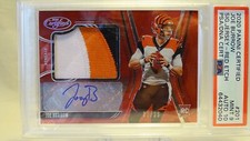 ⚡⚡ PSA 9 ⚡⚡ 2020 PANINI CERTIFIED  JOE BURROW #201 3 COLOR PATCH RPA 01/25 AUTO