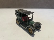 Vintage Ziss Modell 1/43 Scale 1910 Mercedes Benz Limousine - Green/Black