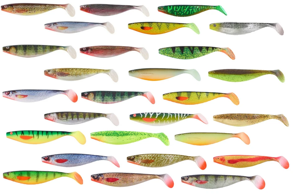 BALZER SHIRASU Photo Print Shad UV Booster Zander Hecht Barsch Neue Farben 2023