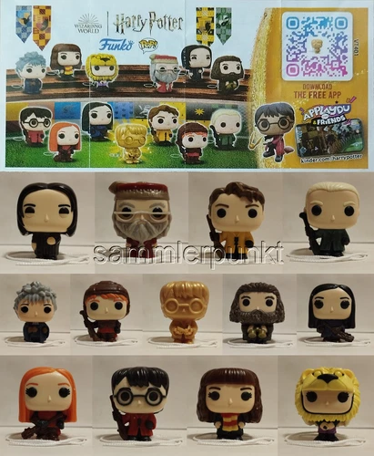 FIGURENSATZ HARRY POTTER 2 -QUIDDITCH- FUNKO + 13 BPZ / Kinder Joy
