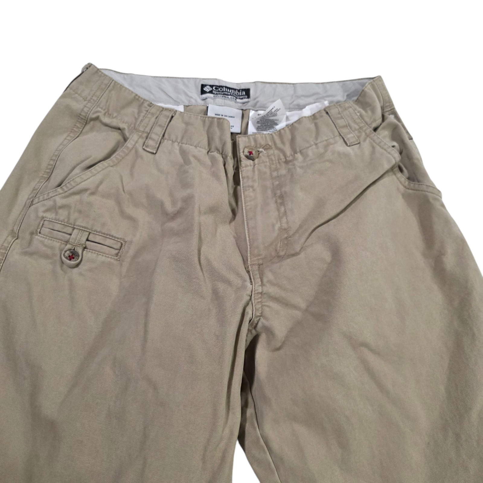Columbia Hiking Pants Womens Tan Brown 6P Straight Leg Canvas Fex Hiking Outdoor image 2