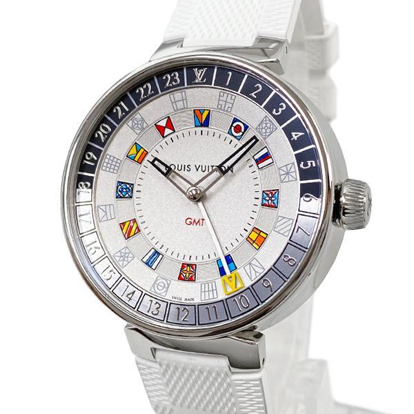 ルイヴィトン　TAMBOUR QUARTZ Louis Vuitton Tambour Watch Stainless Steel Q111U Quartz