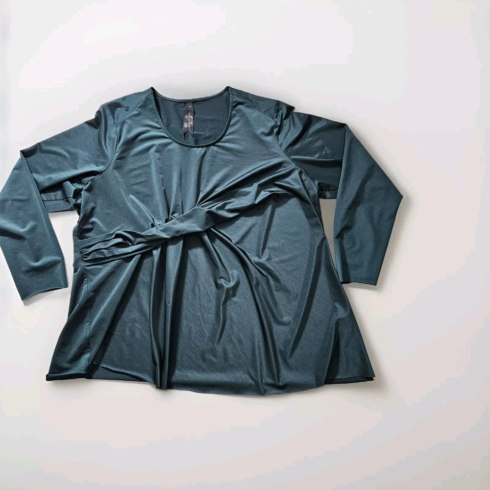 Top Mujer 4X Lote de 2 Penningtons Verdes Melissa McCarthy Seven 7 LS Lagenlook Foto 3 de 4