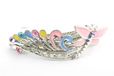 Colorful Sparkling Austrian Rhinestone Crystal Hair Barrette Clip