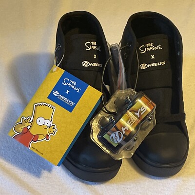 HEELYS Youth Kids The Simpsons Hustle High Top Wheels Skate