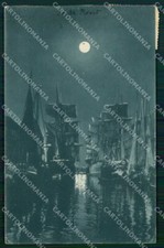 Trieste Città Canal Grande Veliero Stengel 40573 Chiaro Luna cartolina RT4939