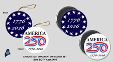 AMERICA 250 Ornament / Magnets - Logo 250th Anniversary United States USA 250TH