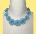 VTG 60s MCM STARBURST WHIMSICAL FLOWER POWER PEARL COSTUME JEWELRY NECKLACE MOD