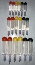 x18 Water waggler fishing floats pack - small, medium & large