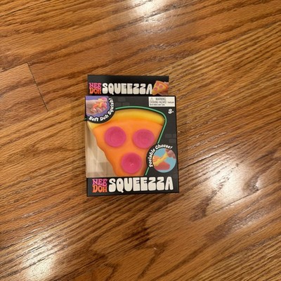 NeeDoh Squeezza Pizza YELLOW Crust ,ORANGE Cheese, PINK Pepperoni NEW