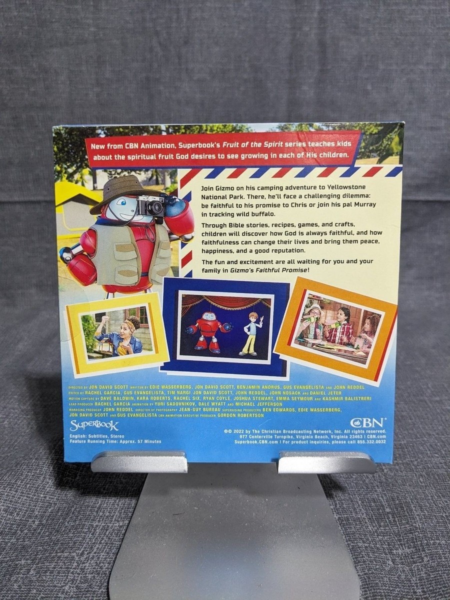 Superbook Gizmo's Faithful Promise DVD 2022 CBN Animation Club | eBay