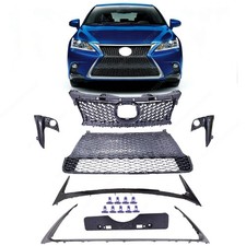 Fit 2014-2017 Lexus Ct200h Front Bumper Grille Black Chrome Trim Set 5311176040