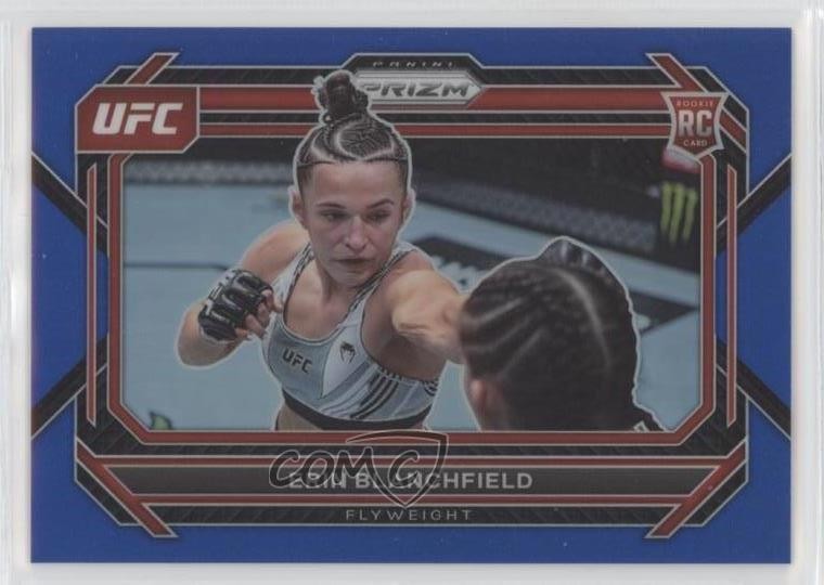 2023 Panini Prizm UFC Blue Prizm 59/175 Erin Blanchfield #12 Rookie RC 16n7