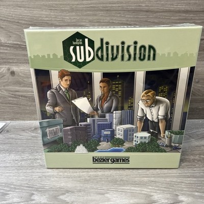 Subdivision Board Game by Bezier Games New Sealed