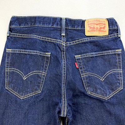 Jeans Levi's 752 Homme Taille W31/L32 - Coupe Conique Bleu Denim Usé - Occasion Très Bon État