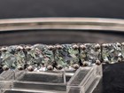 🔥 STERLING SILVER BLUE TOPAZ JEWELRY SET BANGLE BRACELET & EARRINGS SIGNED 🔥 — photo 7