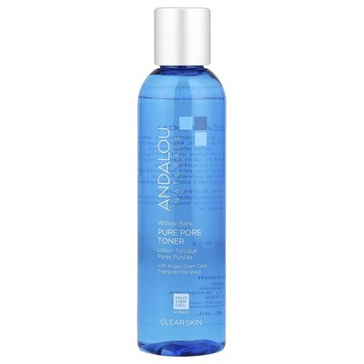 Andalou Naturals Pure Pore Toner Willow Bark 6 fl oz 178 ml Cruelty-Free, Fair