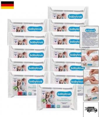 Babylove Feuchttücher sensitive 12x80 Stück