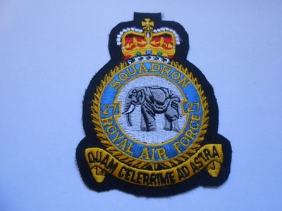 27 RAF SQUADRON Wappengeschwader Royal Air Force Stoffaufnäher