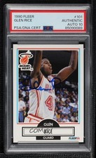 1990-91 Fleer Glen Rice #101 Rookie RC w5p