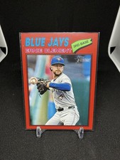 Topps 2026 Heritage Ernie Clement Toronto Blue Jays #21 Red Border 3rd Base