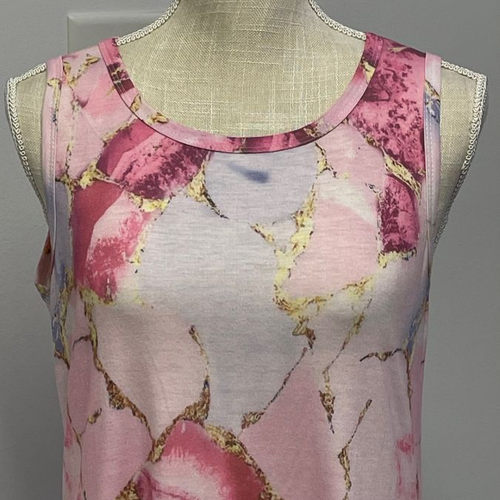Abito casual donna senza marchio - marmo multicolore - taglia S - ottime condizioni - Foto 2 di 8