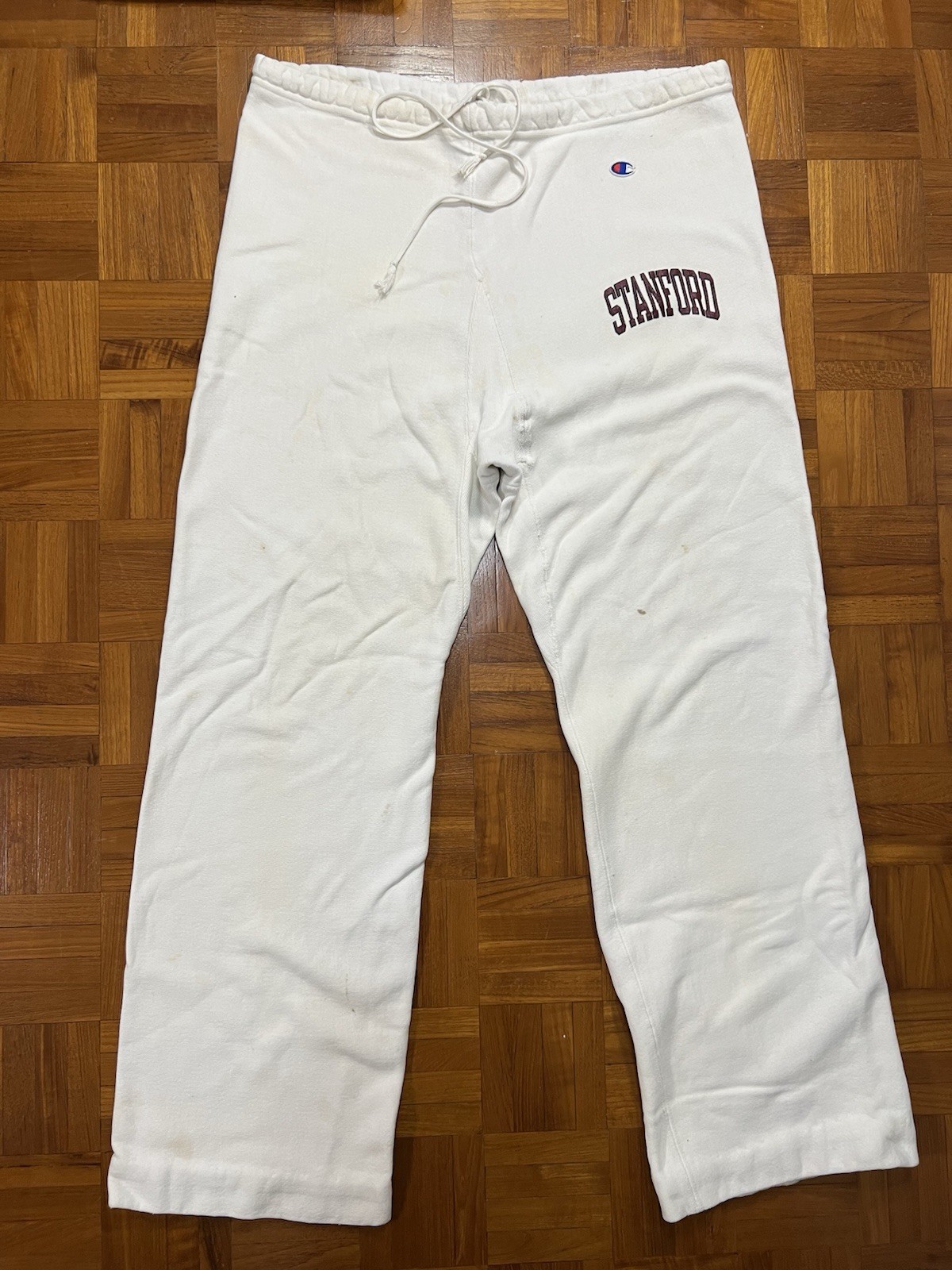 Vintage Champion Reverse Weave Warmup Sweatpants Stanford 80s USA Made XXL