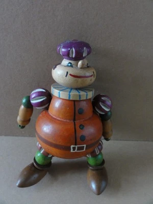 Figurine en bois articulée vers 1940 jouet ancien - Photo 1/4