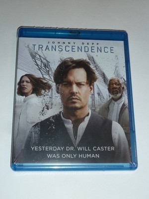 Transcendence Blu-ray 2014 sci-fi thriller movie Johnny Depp Morgan Freeman NEW!