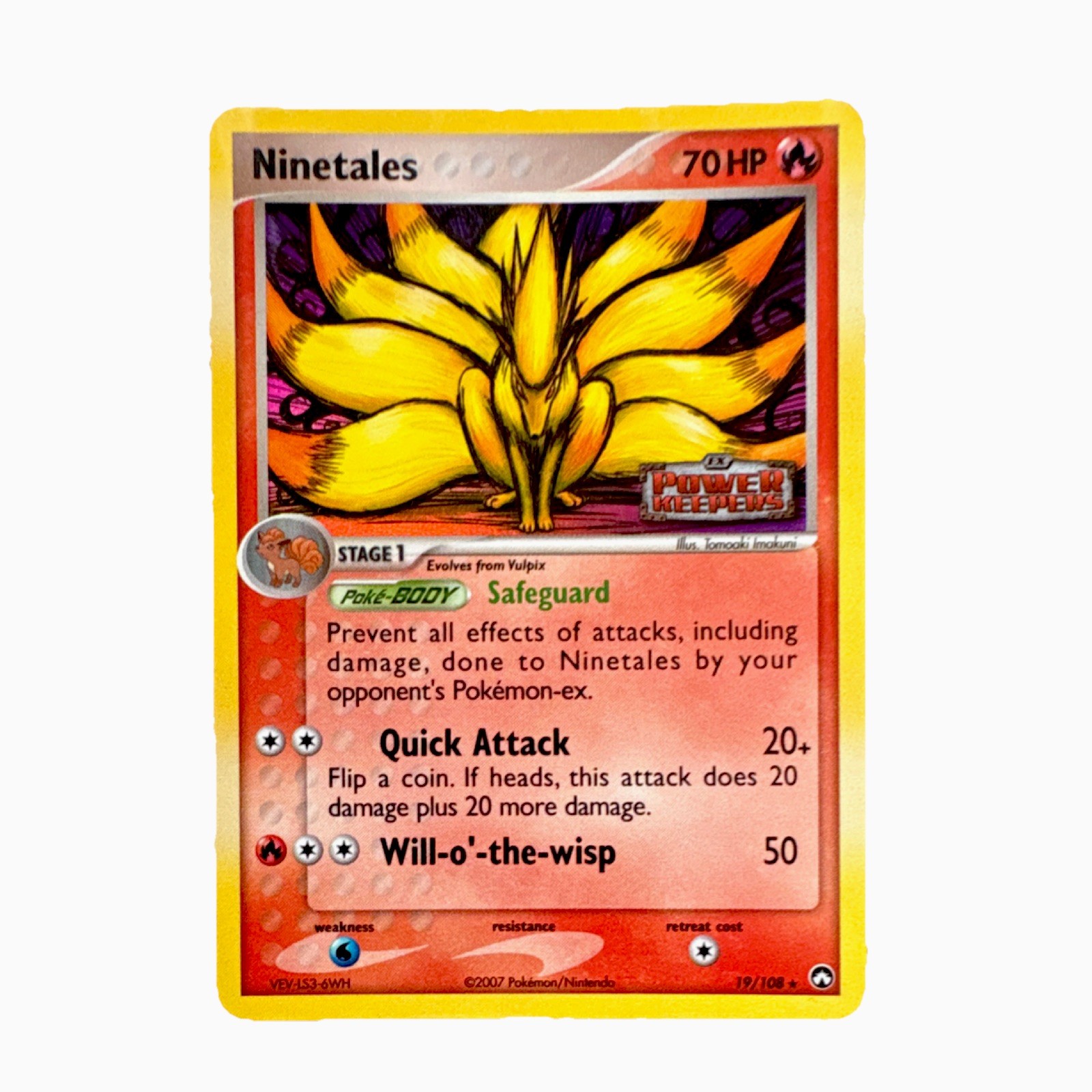 Pokémon Ninetales 19/108 Power Keepers Reverse Holo Rare (NM)