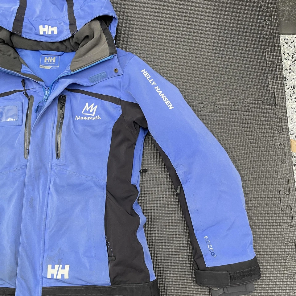 Helly Hansen Jacket Womens Medium Hooded Ski Coat Mammoth Resort FISCO Blue Blac - Image 3 of 4