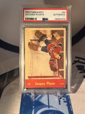 1955-56 Parkhurst #50 Jacques Plante TRUE ROOKIE CARD Montreal Canadiens RC. rookie card picture