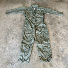 VTG 1989 USAF CWU-27/P Flight suit coveralls Sage Green 44R Nomex Jumpsuit