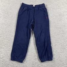 Polo Ralph Lauren Sweatpants Youth Boys 6 Navy Blue Comfort Pull On Drawstring