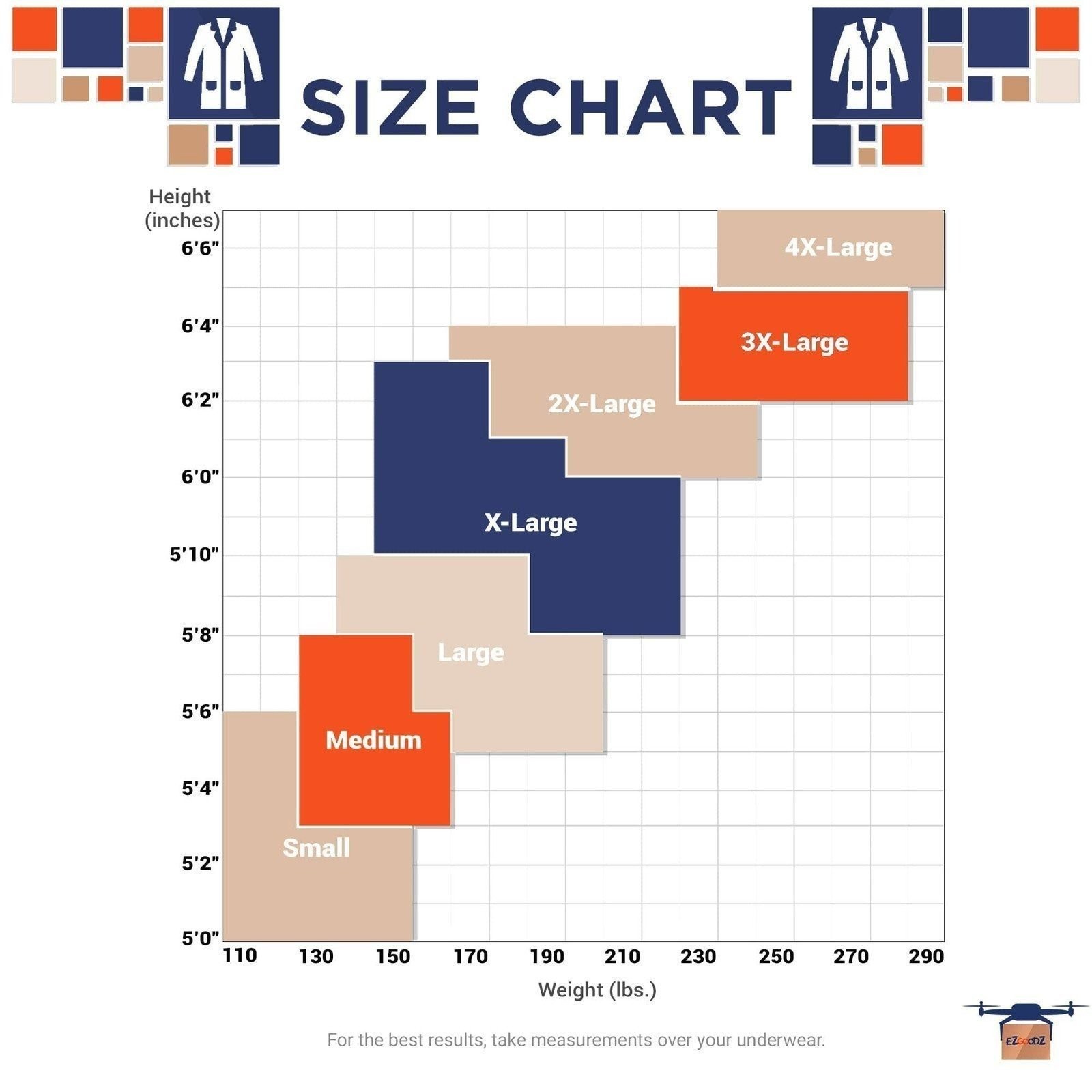 ALTRA Disposable Lab Jackets 29" Long Pack of 100 Blue Hip Length Work Gowns Small