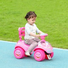 Toddler Push Car, Kids Foot to Floor Sliding Car, Pink