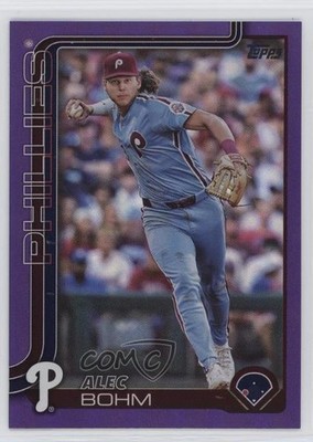 2025 Topps Series 1 Purple Rainbow 74/250 Alec Bohm #7 3u0