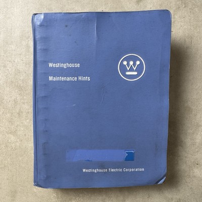 Vintage Westinghouse Maintenance Hints Manual HB-6001-Apparatus Service Division
