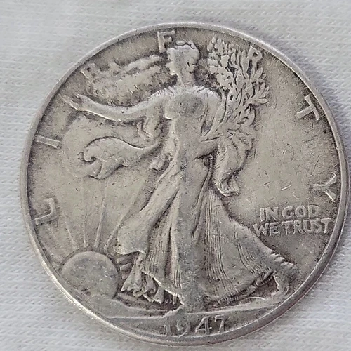 1947 D Walking Liberty Half Dollar in Fine Condition